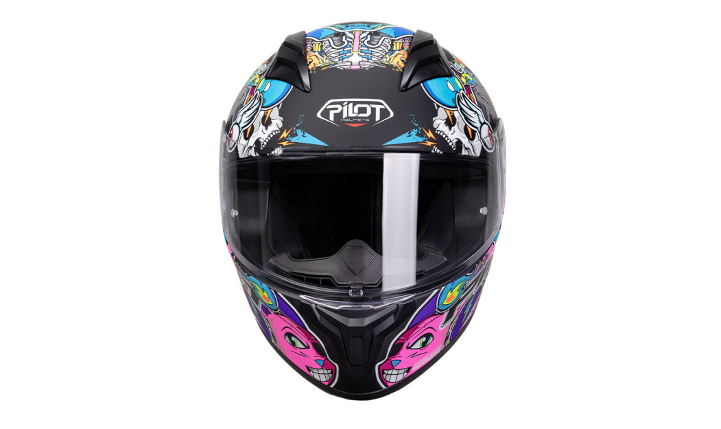 PILOT FLEX STREETBOMB ΚΡΑΝΟΣ FULL FACE ΜΑΥΡΟ/ ΚΟΚΚΙΝΟ