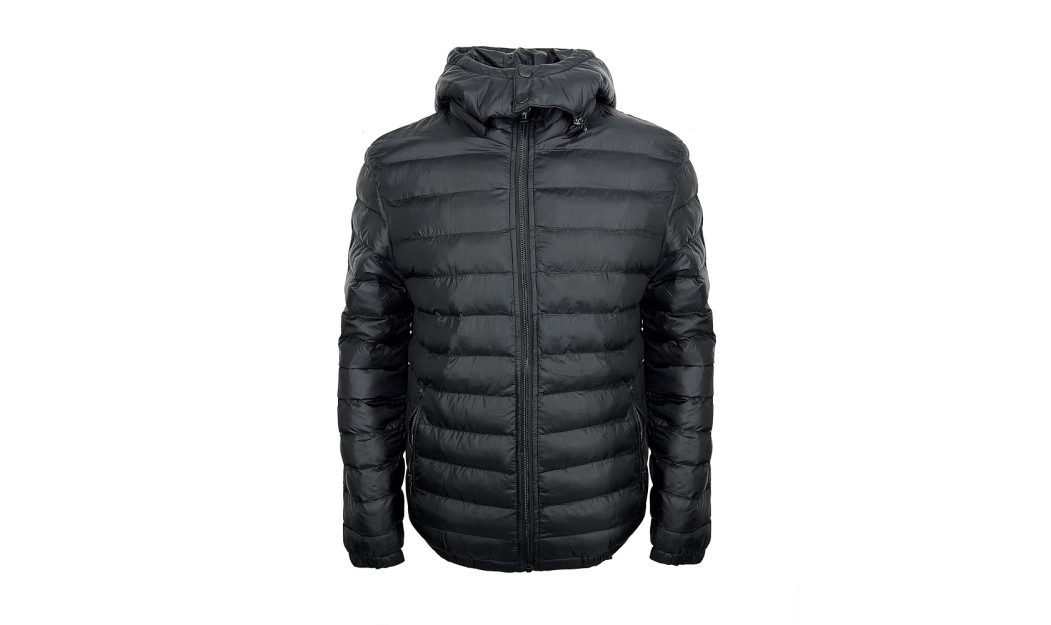 AGVPRO GV-800 CASUAL PUFFER ΜΠΟΥΦΑΝ ΜΕ ΚΟΥΚΟΥΛΑ ΜΑΥΡΟ