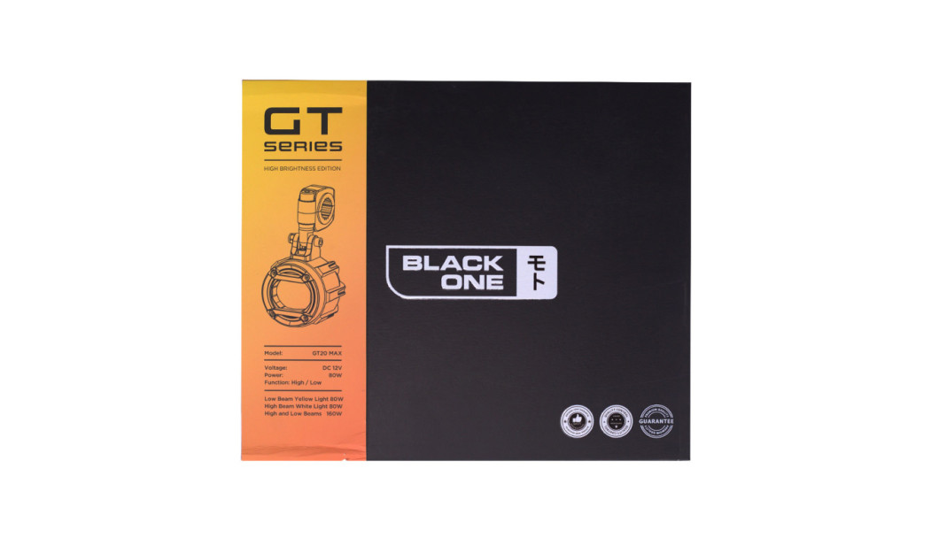 BLACK ONE GT20 MAX ΠΡΟΒΟΛΑΚΙΑ ΜΗΧΑΝΗΣ ΑΛΟΥΜΙΝΙΟΥ 80W - 160W