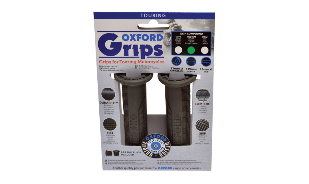 OXFORD TOURING HANDLEBAR GRIPS (PAIR) OF641M