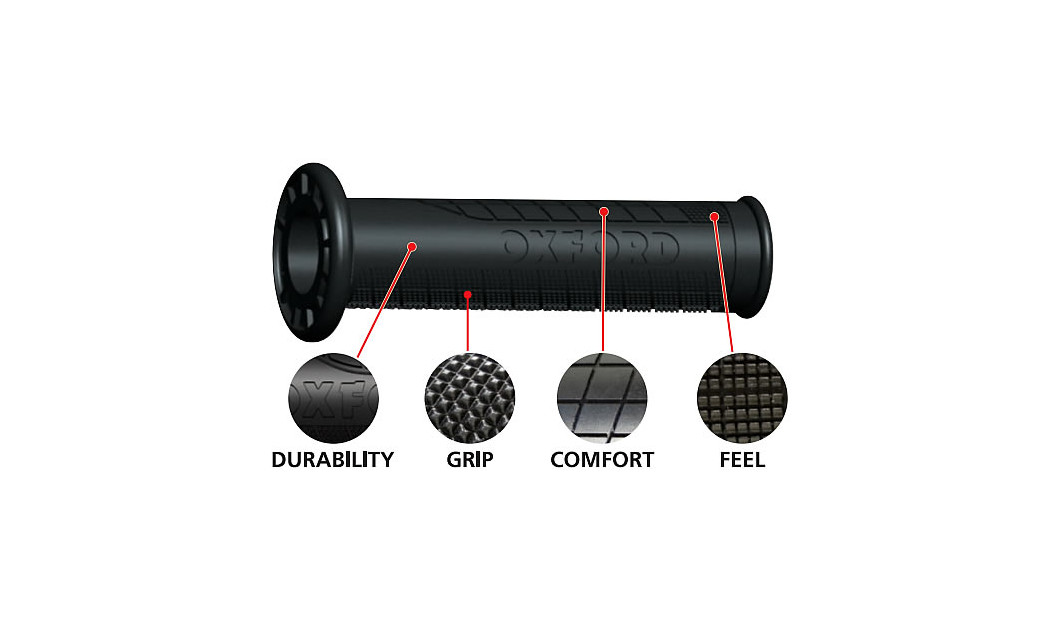OXFORD TOURING HANDLEBAR GRIPS (PAIR) OF641M