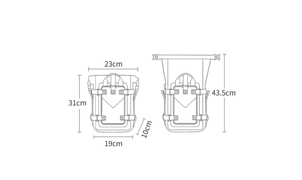 MOTOWOLF ΑΔΙΑΒΡΟΧΟ ΤΣΑΝΤΑΚΙ ΟΥΡΑΣ / ΣΑΜΑΡΙ MDL0715 8LT ΜΑΥΡΟ