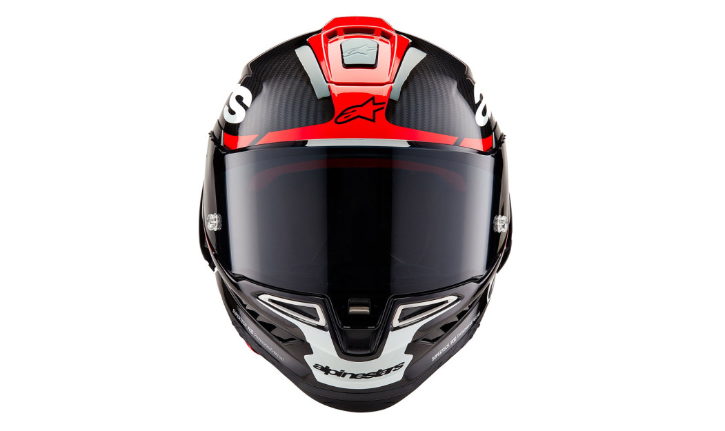 ALPINESTARS SUPERTECH ELEMENT R10 ΚΡΑΝΟΣ FULL FACE GLOSSY RED/CARBON/BLACK