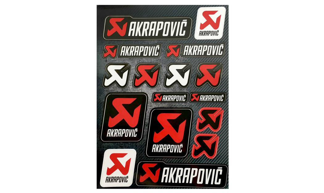 AKRAPOVIC STICKER COLLECTION ΑΥΤΟΚΟΛΛΗΤΑ 