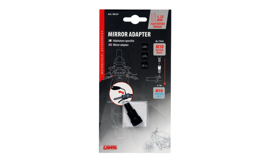 LAMPA ΑΝΤΑΠΤΟΡΑΣ ΚΑΘΡΕΠΤΩΝ Μ10 ΔΕΞΙ ΣΕ Μ10 ΑΡΙΣΤΕΡΟ