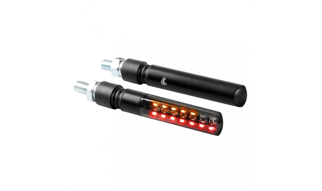 LAMPA LINE SQ ΠΙΣΩ ΦΛΑΣ ΜΗΧΑΝΗΣ 12V SMD LED ΘΕΣΕΩΣ/STOP/ΦΛΑΣ 92 X 16MM ΜΑΥΡΟ 