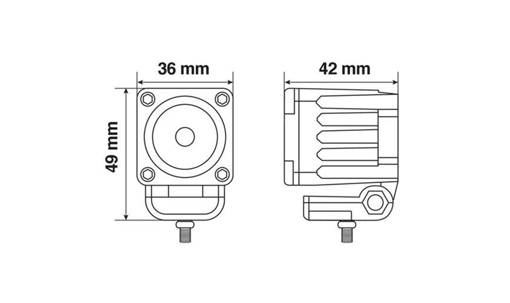 LAMPA FOCUS BEAM WL-19 10W 9-32V ΠΡΟΒΟΛΕΑΣ LED 600LM