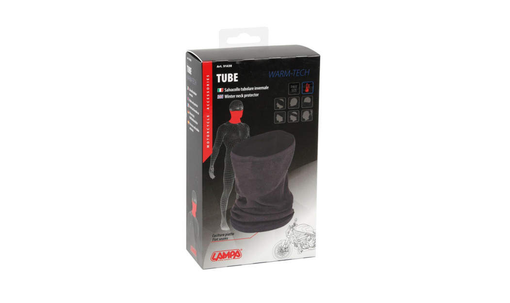 LAMPA TUBE WINTER NECK ΠΡΟΣΤΑΤΕΥΤΙΚΟ ΛΑΙΜΟΥ ΜΑΥΡΟ ΠΟΛΥΕΣΤΕΡΙΚΟ WARM TECH