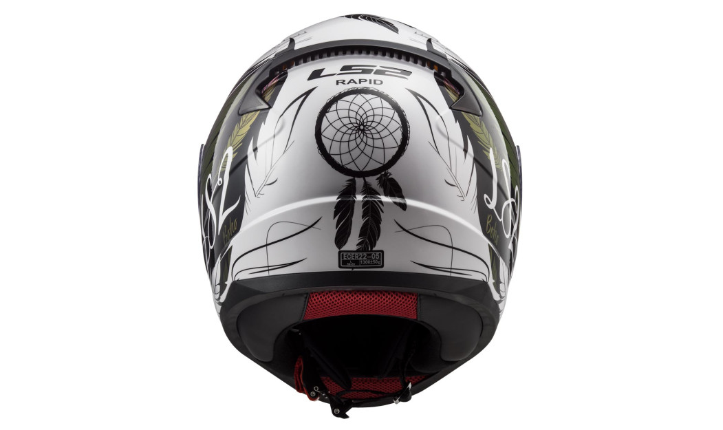 LS2 RAPID II FF353 BOHO ΚΡΑΝΟΣ FULL FACE WHITE BLACK PINK 