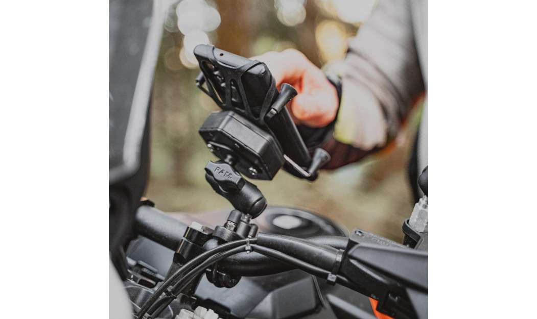 RAM MOUNTS ΣΕΤ ΔΑΓΚΑΝΑ ΣΤΗΡΙΞΗΣ ΚΙΝΗΤΟΥ ΜΕ ΑΝΤΑΠΤΟΡΑ ΜΠΙΛΙΑ UNIVERSAL ΚΑΙ ΑΝΤΙΚΡΑΔΑΣΜΙΚΟ RAM X-GRIP VIBE-SAFE