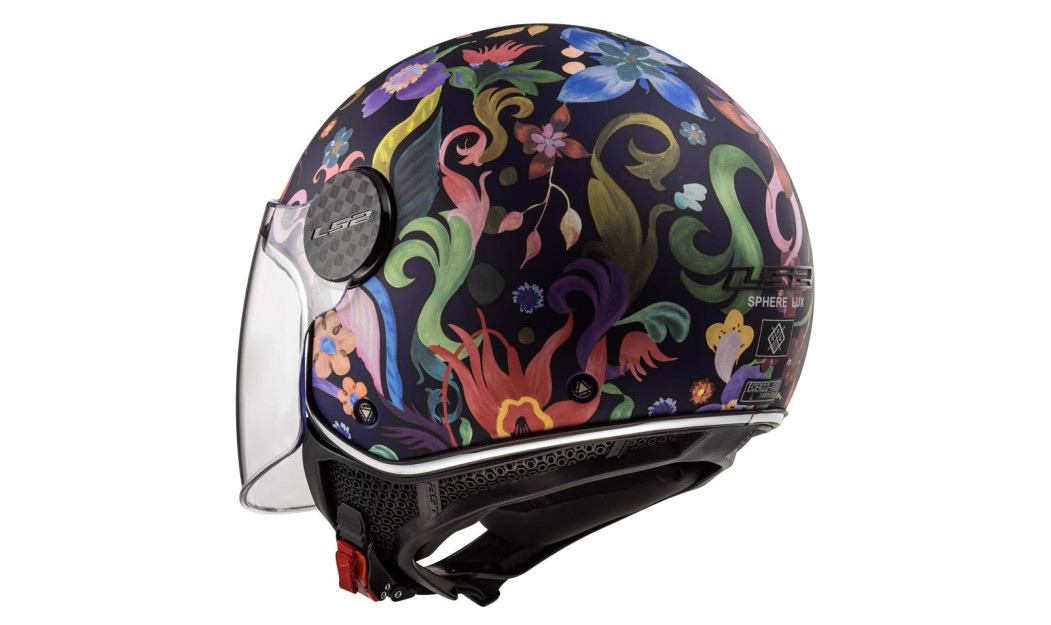 LS2 SPHERE LUX II OF558 ΚΡΑΝΟΣ JET BLOOM BLUE PINK 