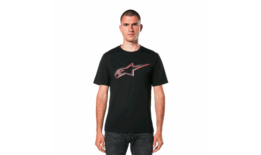 T-SHIRT ALPINESTARS AGELESS SHADOW CSF BLACK/ RED