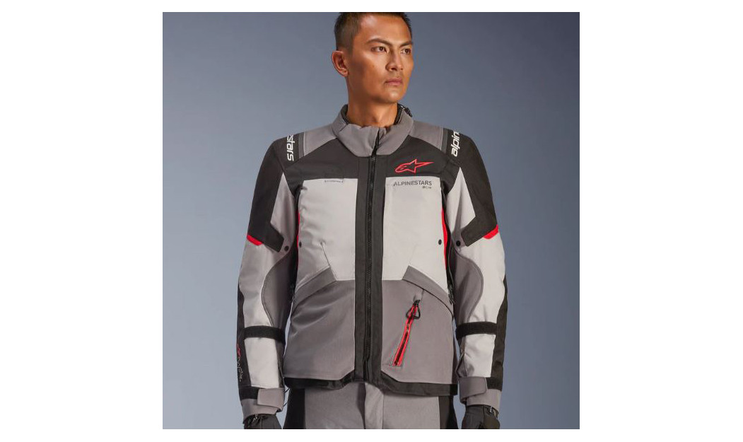 ALPINESTARS ANDES V4 DRYSTAR ΜΠΟΥΦΑΝ ΜΗΧΑΝΗΣ ΧΕΙΜΕΡΙΝΟ ΓΚΡΙ/ ΚΟΚΚΙΝΟ/ ΜΑΥΡΟ