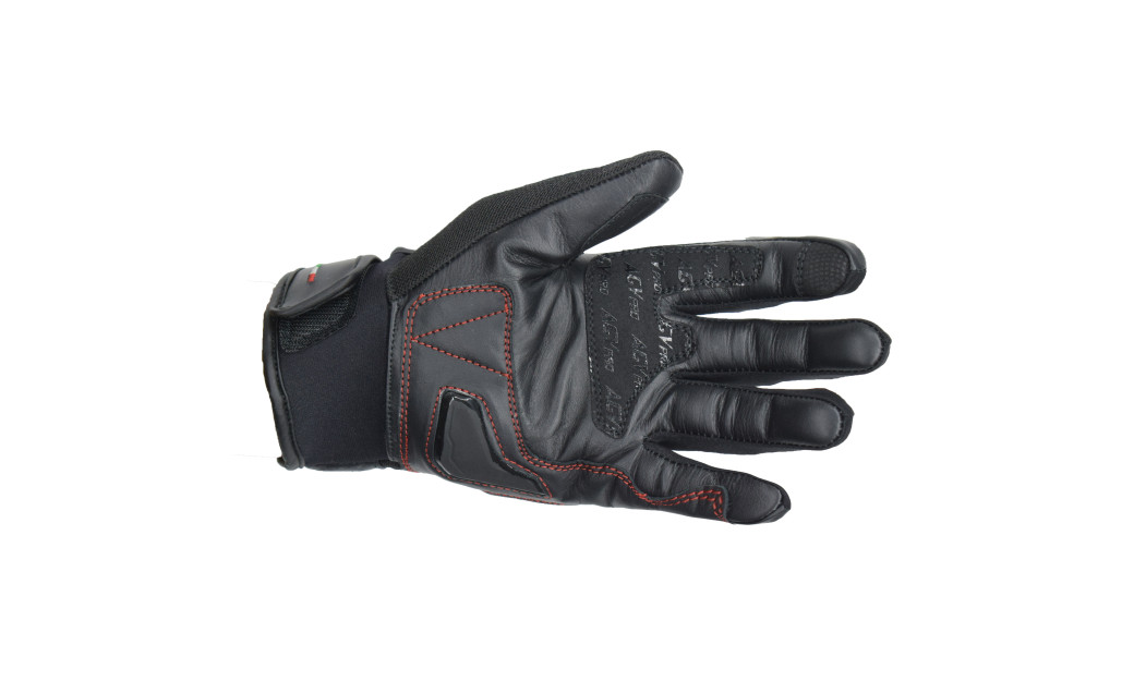 AGVPRO SPIDER EVO 2.0  CARBON ΑΕΡΙΖΟΜΕΝΑ ΓΑΝΤΙΑ ΜΗΧΑΝΗΣ BLACK/RED