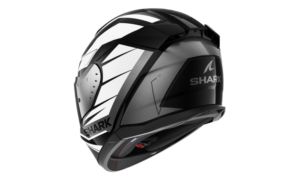 ΚΡΑΝΟΣ FULL FACE SHARK D-SKWAL 3 SIZLER KWA WHITE BLACK ANTHRACITE