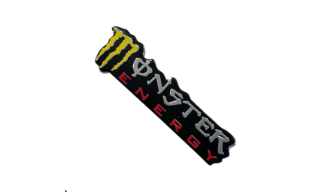MONSTER ENERGY ΜΕΤΑΛΛΙΚΟ ΑΥΤΟΚΟΛΛΗΤΟ ΣΗΜΑ ΑΛΟΥΜΙΝΙΟΥ 