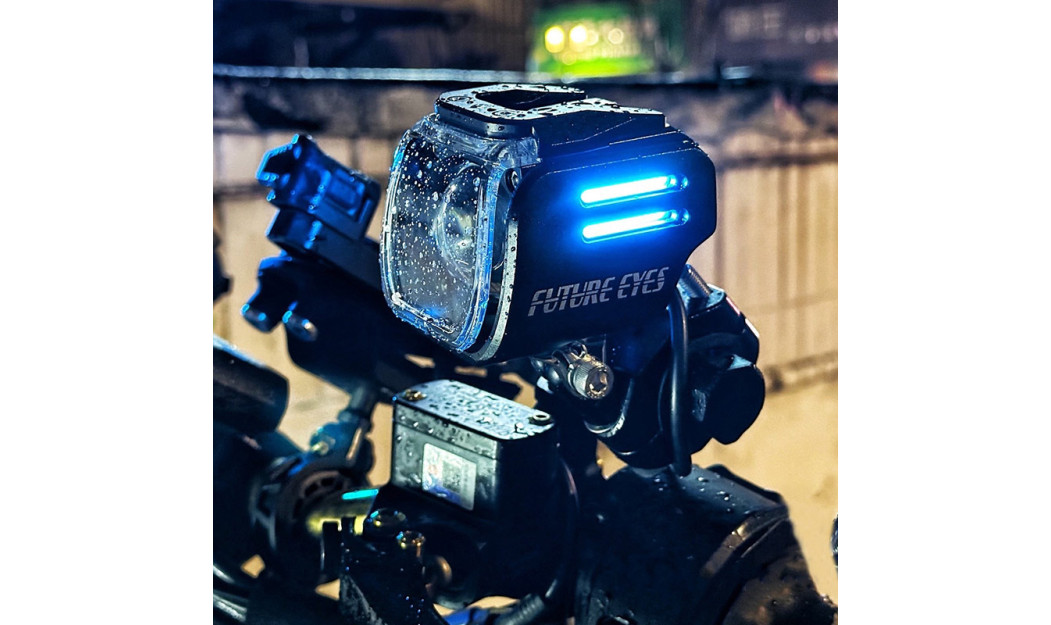 FUTURE EYES UF1 LED 60W IP67 6000LM ΠΡΟΒΟΛΑΚΙΑ ΜΗΧΑΝΗΣ ΣΕΤ ΛΕΥΚΟ ΛΕΥΚΟ-DRL BLUE- COVER CLEAR 