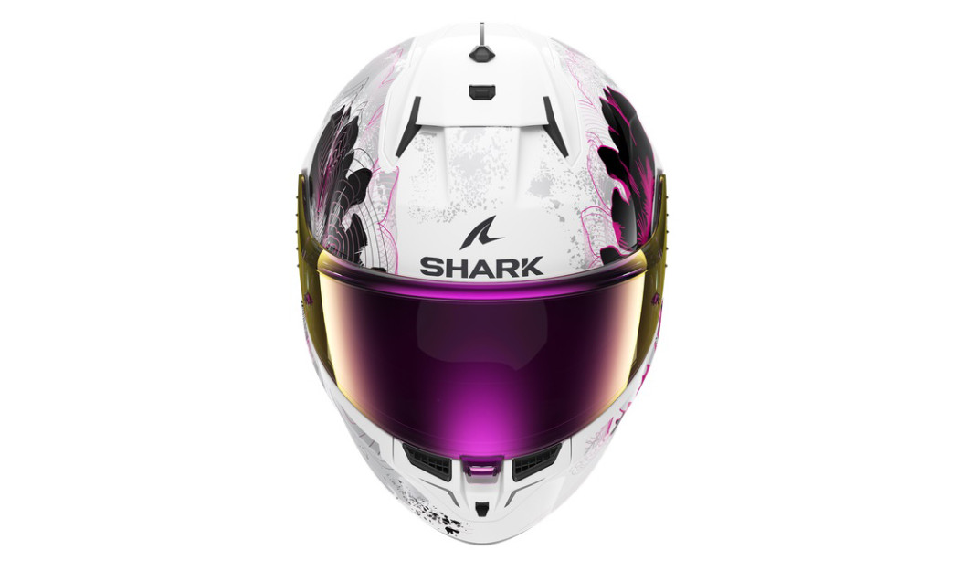 SHARK D-SKWAL 3 MAYFER WVA ΚΡΑΝΟΣ FULL FACE ΛΕΥΚΟ ΡΟΖ ΜΑΥΡΟ