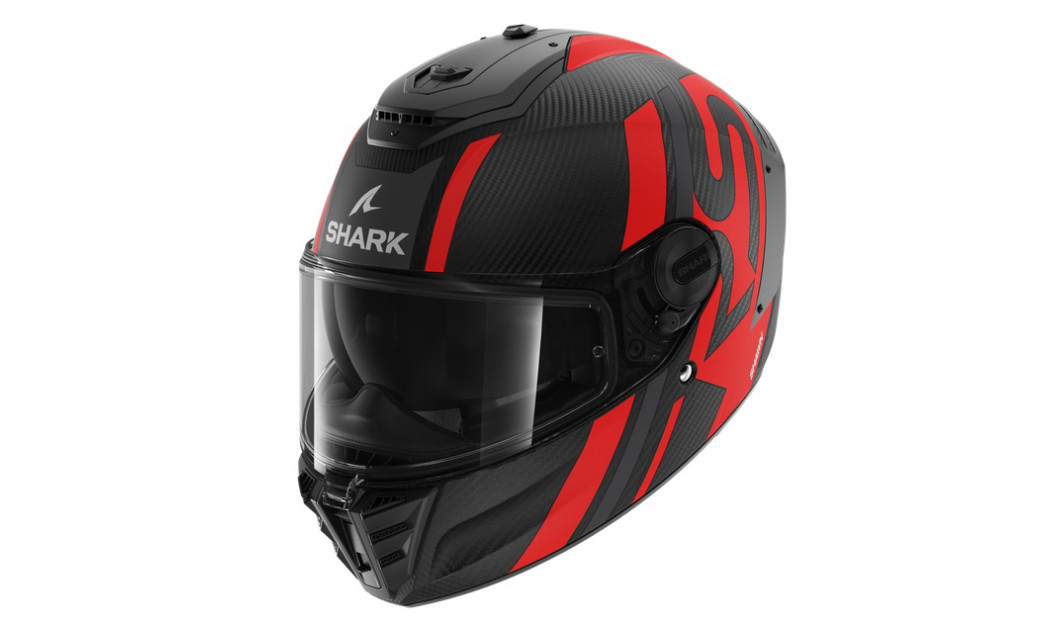 SHARK SPARTAN RS ΚΡΑΝΟΣ CARBON SHAWN BLACK RED