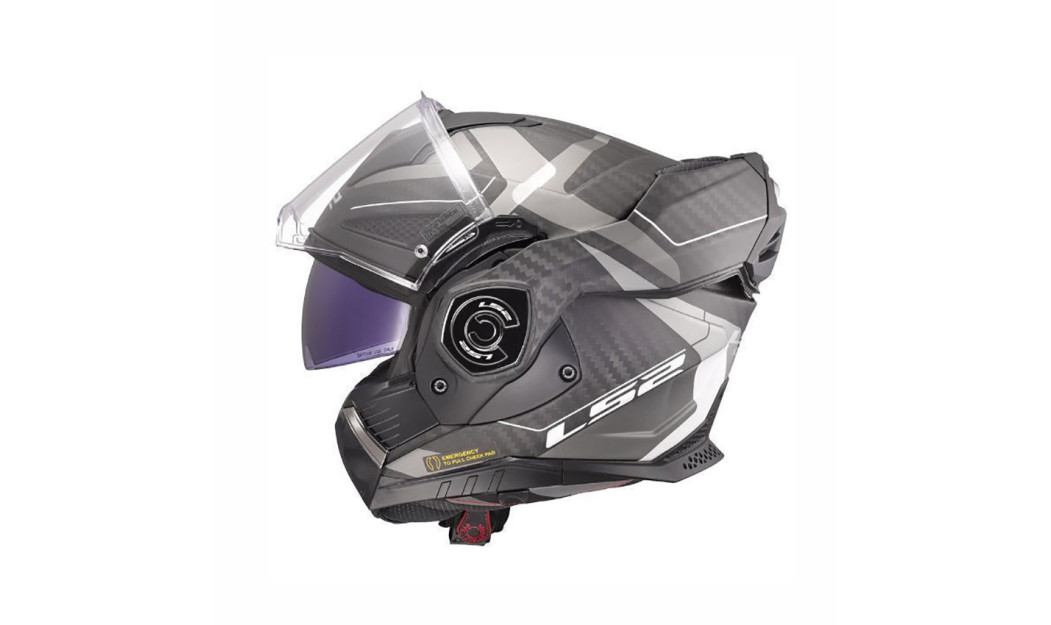 LS2 FF901 ADVANT X CARBON HORIZON ΚΡΑΝΟΣ FLIP UP MATT TITANIUM