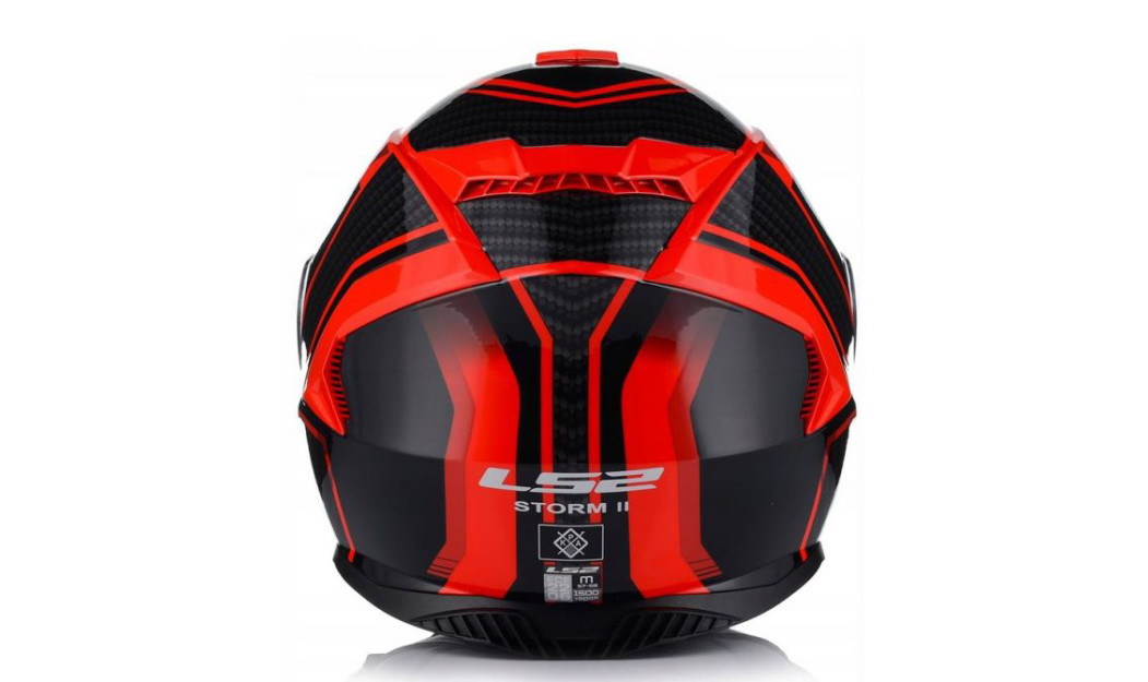 ΚΡΑΝΟΣ LS2 FF800 STORM II TRACKER GLOSS BLACK RED