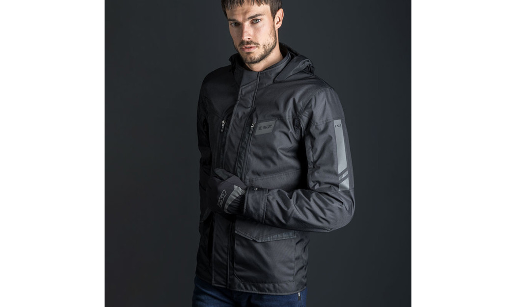 LS2 METROPOLIS EVO ΜΠΟΥΦΑΝ ΜΗΧΑΝΗΣ ΧΕΙΜΕΡΙΝΟ 3/4 BLACK