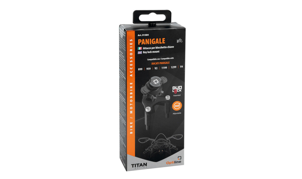 LAMPA TITAN/OPTILINE ΒΑΣΗ ΣΤΗΡΙΞΗΣ ΚΙΝΗΤΟΥ ΣΤΙΣ ΒΙΔΕΣ ΤΗΣ ΜΙΖΑΣ DUCATI PANIGALE 899/959/V2/1199/1299/V4