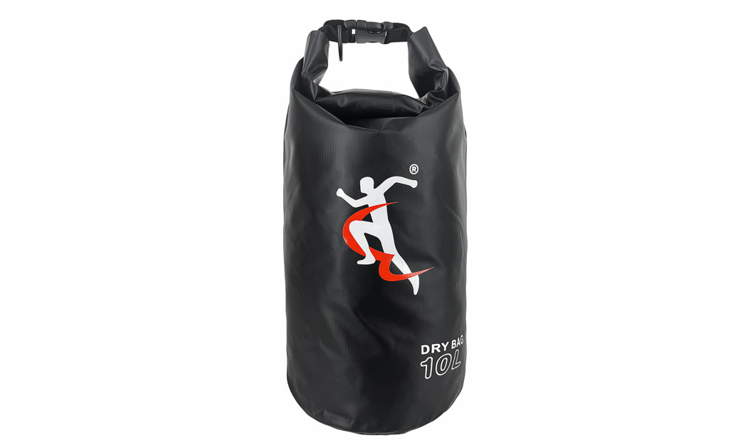 MCAN DRY BAG ΑΔΙΑΒΡΟΧΟΣ ΣΑΚΟΣ ΜΕ ΛΟΥΡΙ ΩΜΟΥ 10L ΜΑΥΡΟΣ