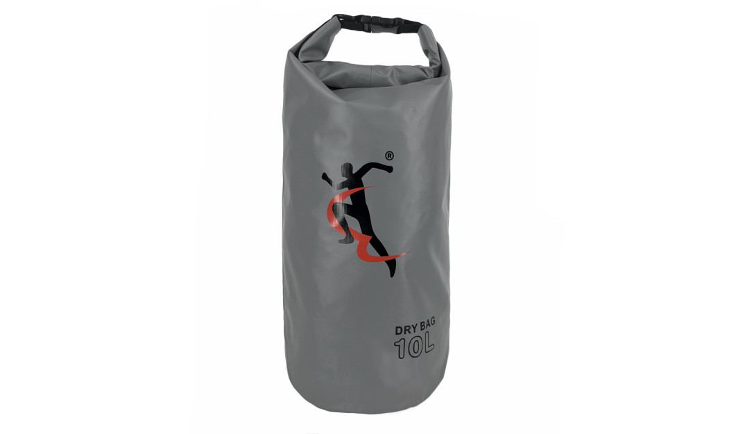 MCAN DRY BAG ΑΔΙΑΒΡΟΧΟΣ ΣΑΚΟΣ ΜΕ ΛΟΥΡΙ ΩΜΟΥ 10L ΓΚΡΙ
