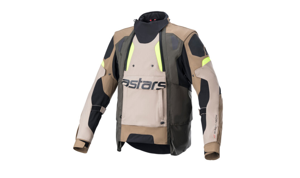 ALPINESTARS ADVENTURE  HALO DRYSTAR ΜΠΟΥΦΑΝ ΜΗΧΑΝΗΣ 4 ΕΠΟΧΩΝ  SAND/FLUO YELLOW/KHAKI