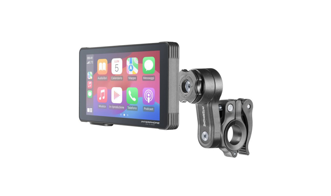 INTERPHONE ΟΘΟΝΗ RIDESYNC ΜΕ APPLE CAR PLAY & ANDROID AUTO ΜΕ ΒΑΣΗ QUIKLOX ΓΙΑ ΜΗΧΑΝΕΣ INTERPHORIDESYNC
