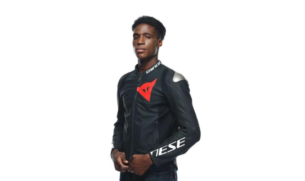 DAINESE SPORTIVA PERF. ΔΕΡΜΑΤΙΝΟ ΜΠΟΥΦΑΝ ΜΗΧΑΝΗΣ BLACK MATT