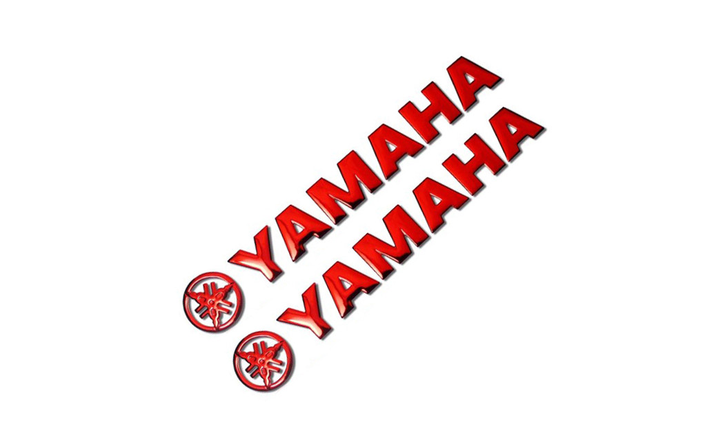 YAMAHA ΑΥΤΟΚΟΛΛΗΤΟ ΣΗΜΑ 3D 2 ΤΕΜ ΚΟΚΚΙΝΟ 