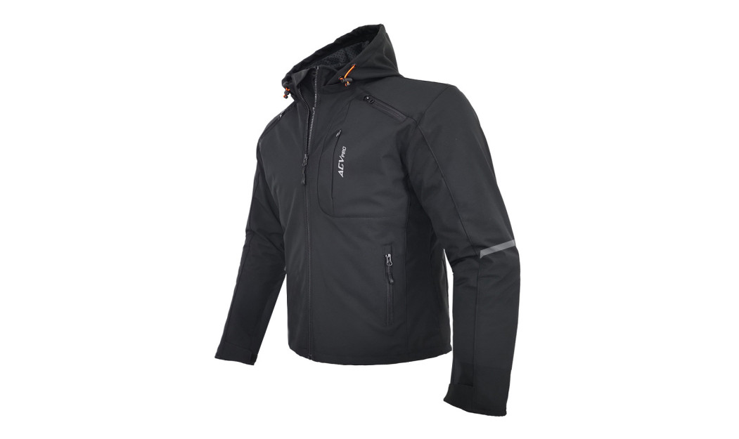 AGVPRO URBANO-DR ΜΠΟΥΦΑΝ ΜΗΧΑΝΗΣ SOFT SHELL ΜΑΥΡΟ