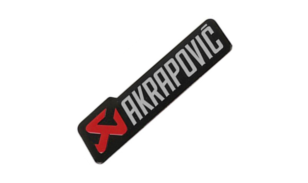 AKRAPOVIC ΜΕΤΑΛΛΙΚΟ ΑΥΤΟΚΟΛΛΗΤΟ ΣΗΜΑ ΑΛΟΥΜΙΝΙΟΥ 