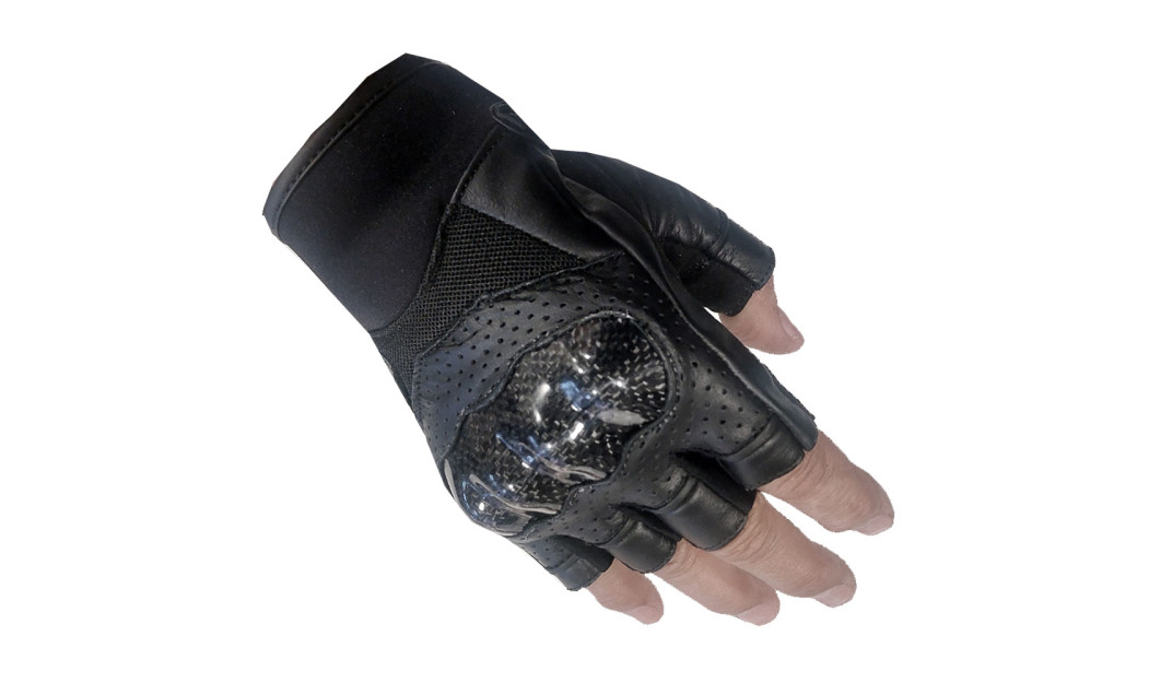 AGVPRO VEND ΓΑΝΤΙΑ ΔΕΡΜΑΤΙΝΑ ΜΕ ΚΟΜΜΕΝΑ ΔΑΧΤΥΛΑ CARBON BLACK