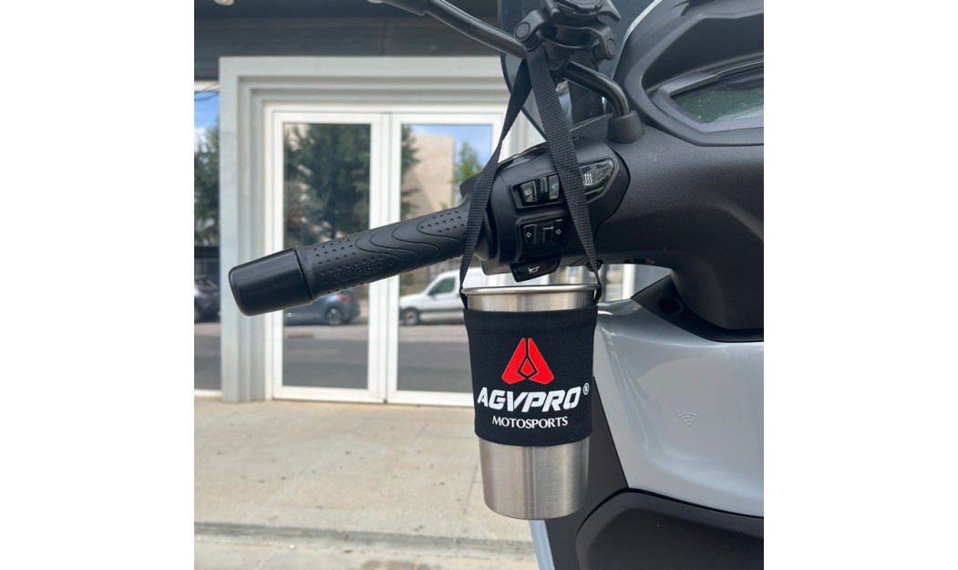 AGVPRO MOTORCYCLE CUP HOLDER ΠΟΤΗΡΟΘΗΚΗ ΥΦΑΣΜΑΤΙΝΗ ΚΡΕΜΑΣΤΗ