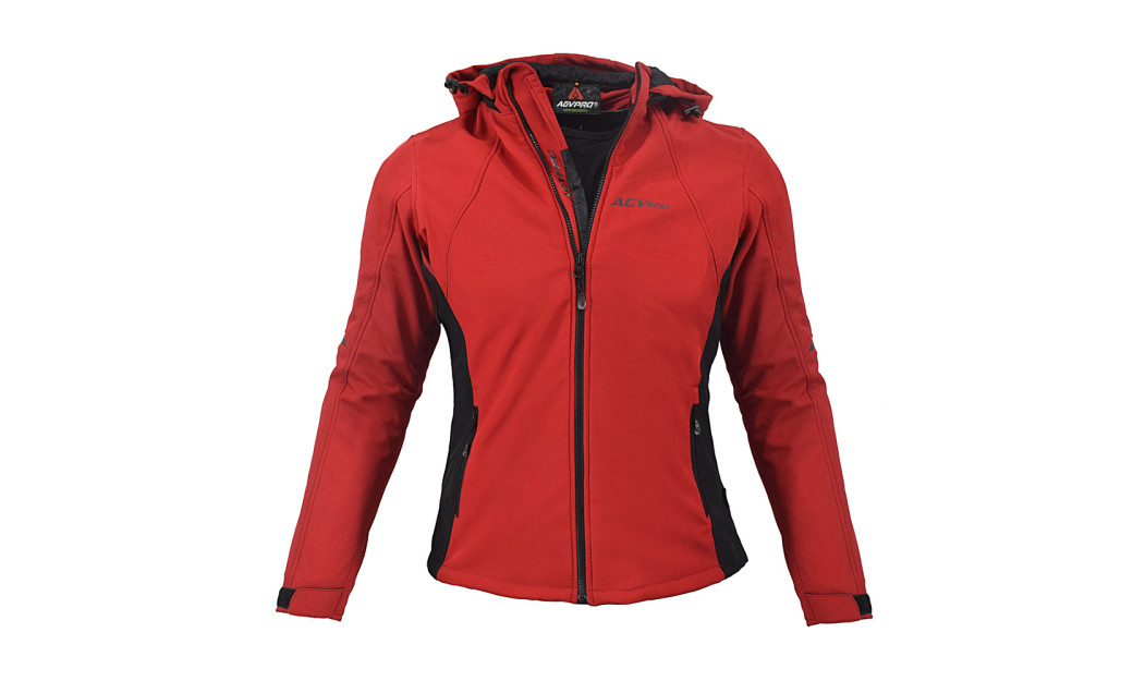 AGVPRO SECRET-DR ΜΠΟΥΦΑΝ ΜΗΧΑΝΗΣ ΓΥΝΑΙΚΕΙΟ SOFT SHELL ΧΕΙΜΕΡΙΝΟ RED