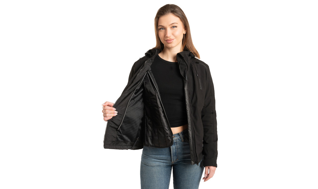 AGVPRO URBANO-DR LADY ΓΥΝΑΙΚΕΙΟ ΜΠΟΥΦΑΝ ΜΗΧΑΝΗΣ SOFT SHELL ΜΑΥΡΟ