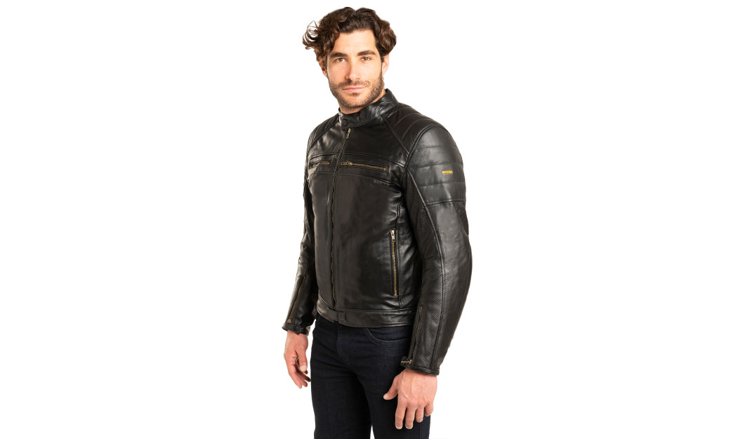 AGVPRO CITY RIDER ΜΠΟΥΦΑΝ ΜΗΧΑΝΗΣ ΔΕΡΜΑΤΙΝΟ ΜΑΥΡΟ