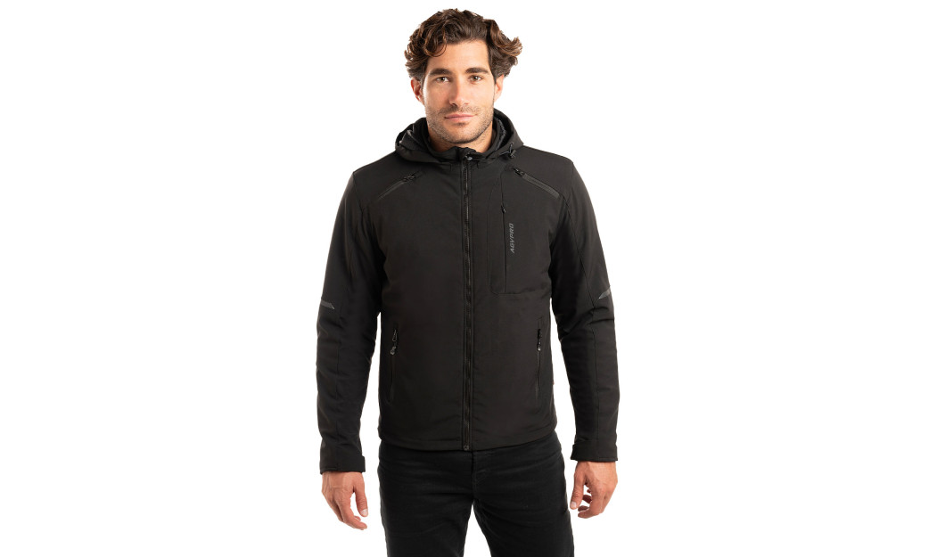 AGVPRO URBANO-DR ΜΠΟΥΦΑΝ ΜΗΧΑΝΗΣ SOFT SHELL ΜΑΥΡΟ