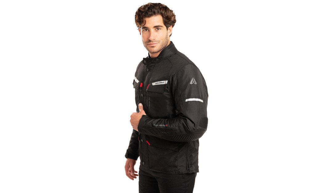 AGVPRO TORNADO DRY-TEX ΜΠΟΥΦΑΝ ΜΗΧΑΝΗΣ 3/4 ΜΑΥΡΟ 