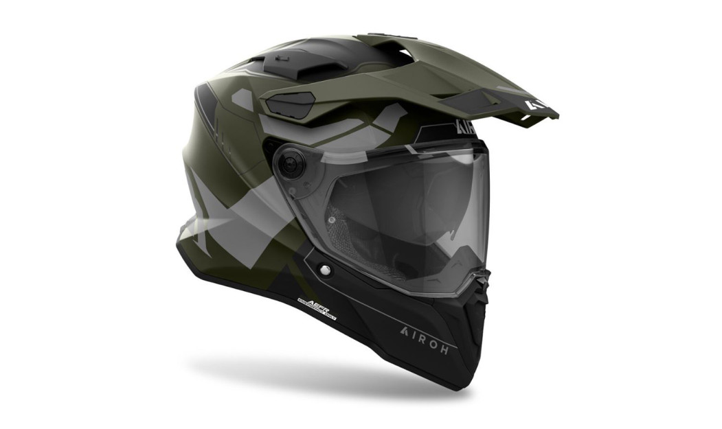 ΚΡΑΝΟΣ FULL FACE ENDURO AIROH COMMANDER II REVEAL MILITARY GREEN MATT