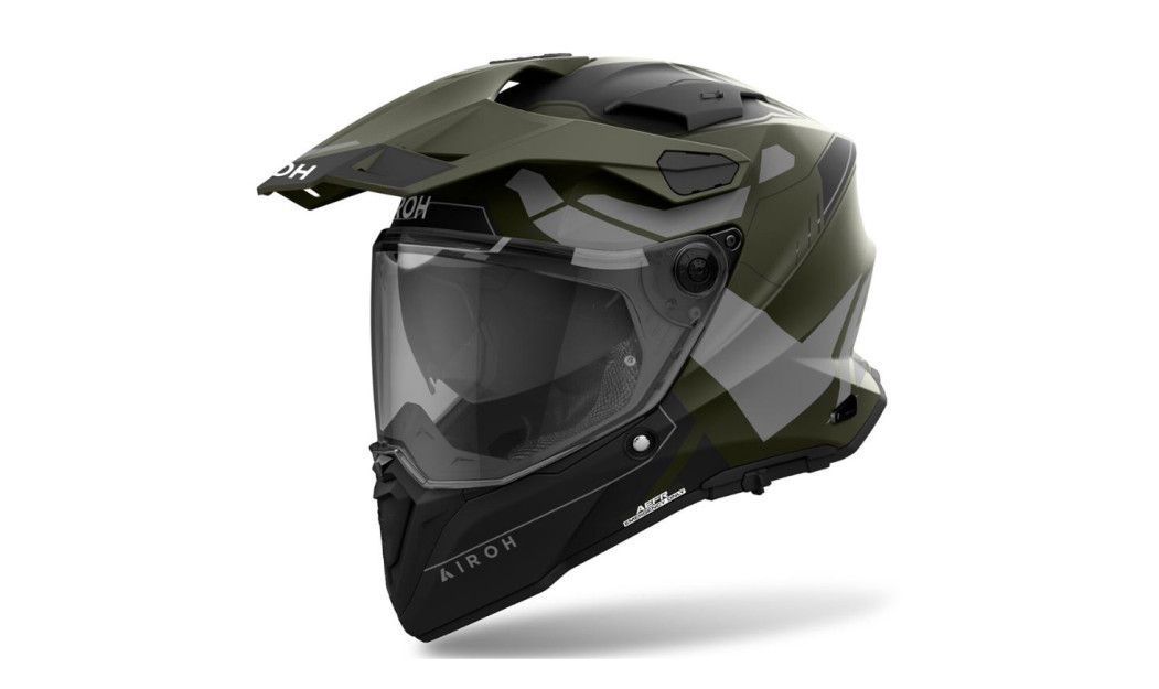 ΚΡΑΝΟΣ FULL FACE ENDURO AIROH COMMANDER II REVEAL MILITARY GREEN MATT