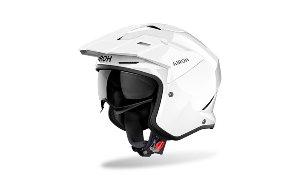 AIROH KOMBAKT ΚΡΑΝΟΣ JET WHITE GLOSS