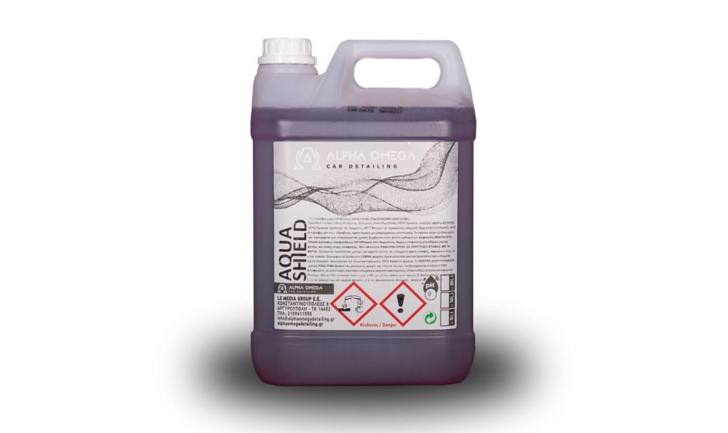 ALPHA OMEGA AQUA SHIELD ΚΑΘΑΡΙΣΤΙΚΟ ΣΑΜΠΟΥΑΝ 5LT 