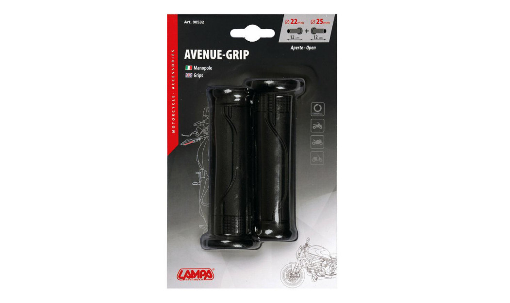 LAMPA AVENUE GRIP ΧΕΙΡΟΛΑΒΕΣ ΜΑΥΡΕΣ 