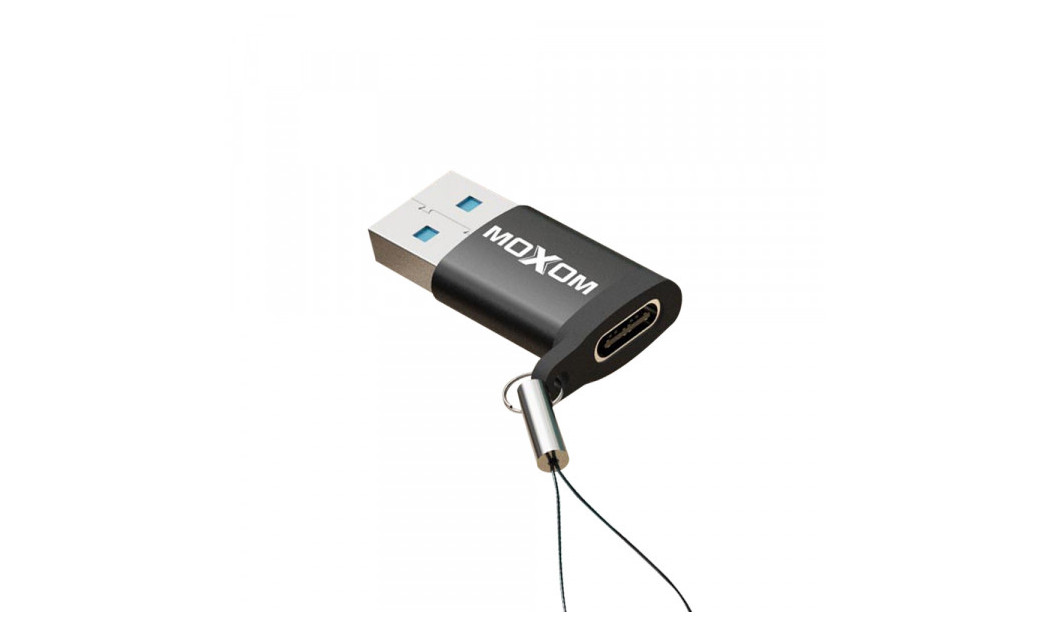 MOXOM CB144 ΠΡΟΣΑΡΜΟΓΕΑΣ ΦΟΡΤΙΣΗΣ USB 3.0 ΑΡΣΕΝΙΚΟ TYPE-C ΘΗΛΥΚΟ
