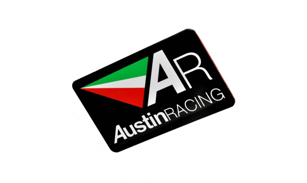 AUSTIN RACING AR ΜΕΤΑΛΛΙΚΟ ΑΥΤΟΚΟΛΛΗΤΟ ΣΗΜΑ ΑΛΟΥΜΙΝΙΟΥ 