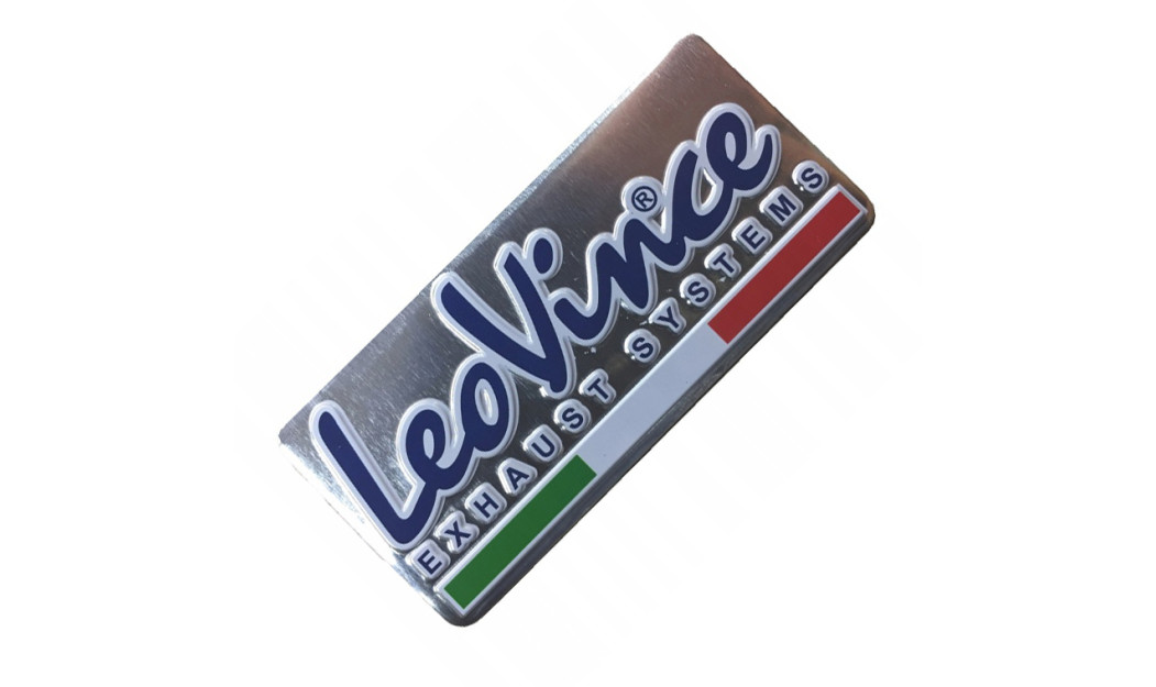 LEOVINCE EXHAUST SYSTEMS ΜΕΤΑΛΛΙΚΟ ΑΥΤΟΚΟΛΛΗΤΟ ΣΗΜΑ ΑΛΟΥΜΙΝΙΟΥ 